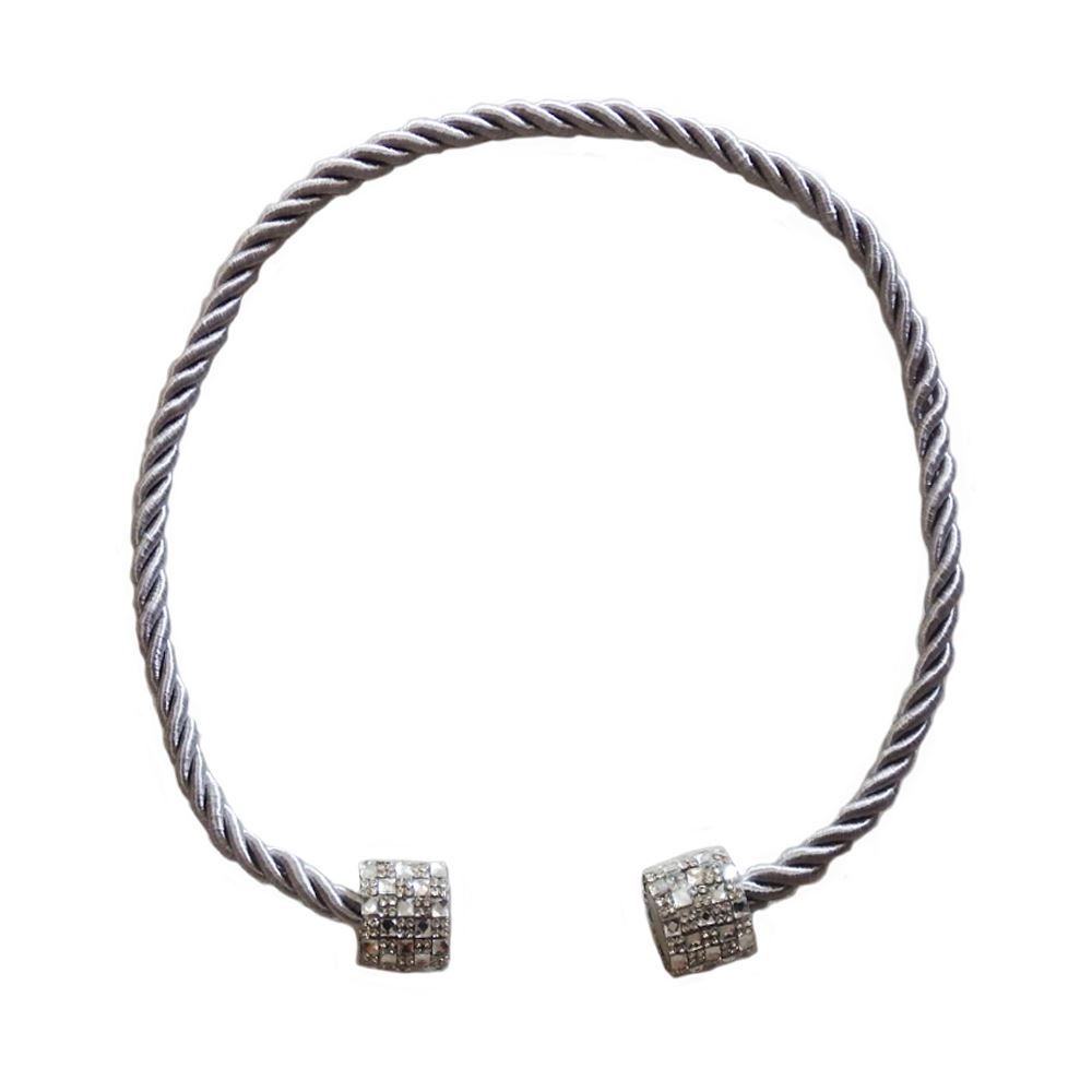 Abraçadeira Infinity Com Imã Bella Arte - Prata