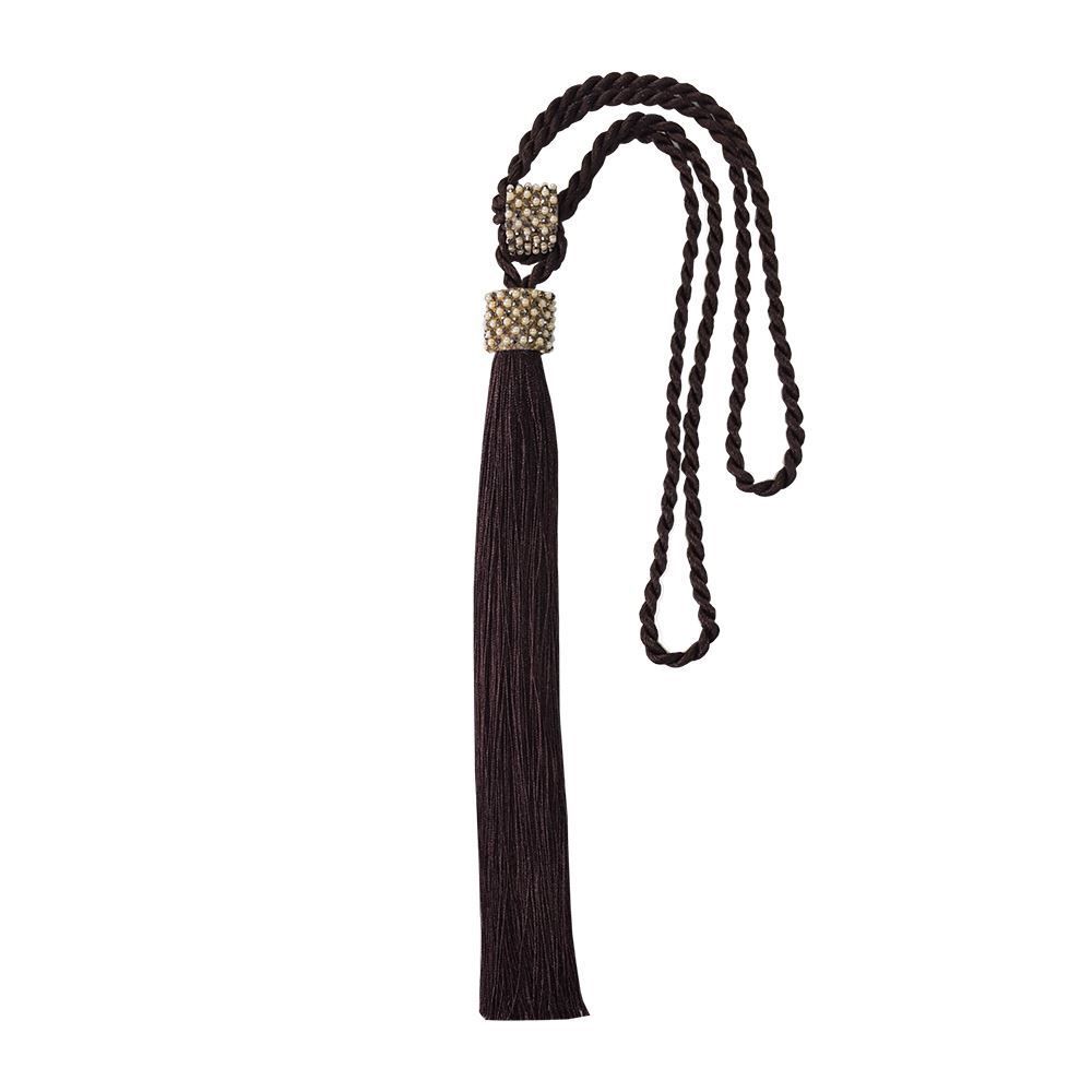 Abraçadeira Infinity Franjas Bella Arte - Imbuia