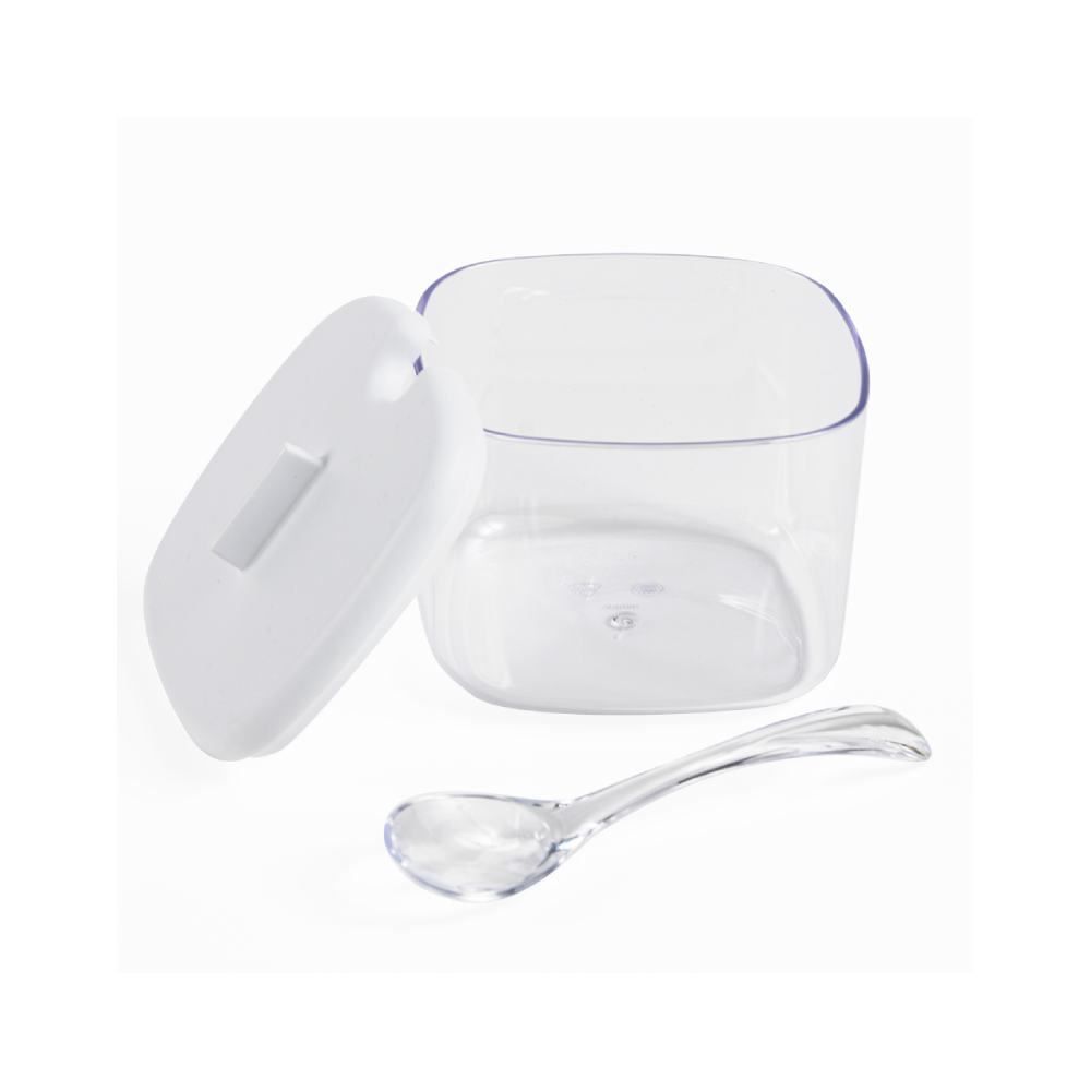 Açucareiro Com Colher Break Ou 200Ml - Branco