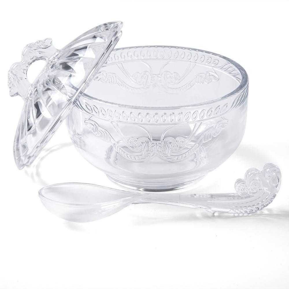 Açucareiro Com Colher Imperial Lyor 300Ml - Cristal