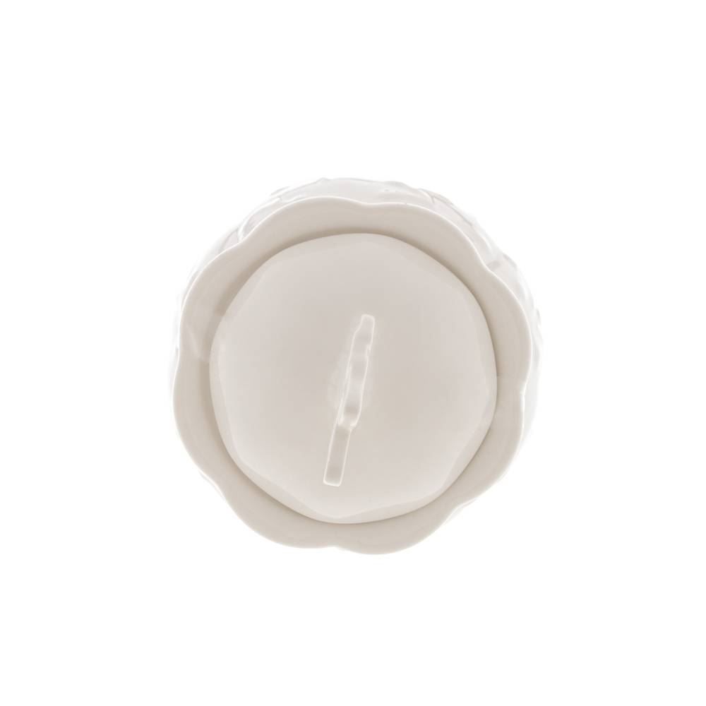 Açucareiro Lyor De Porcelana Butterfly 9,5 X 13Cm - Branco