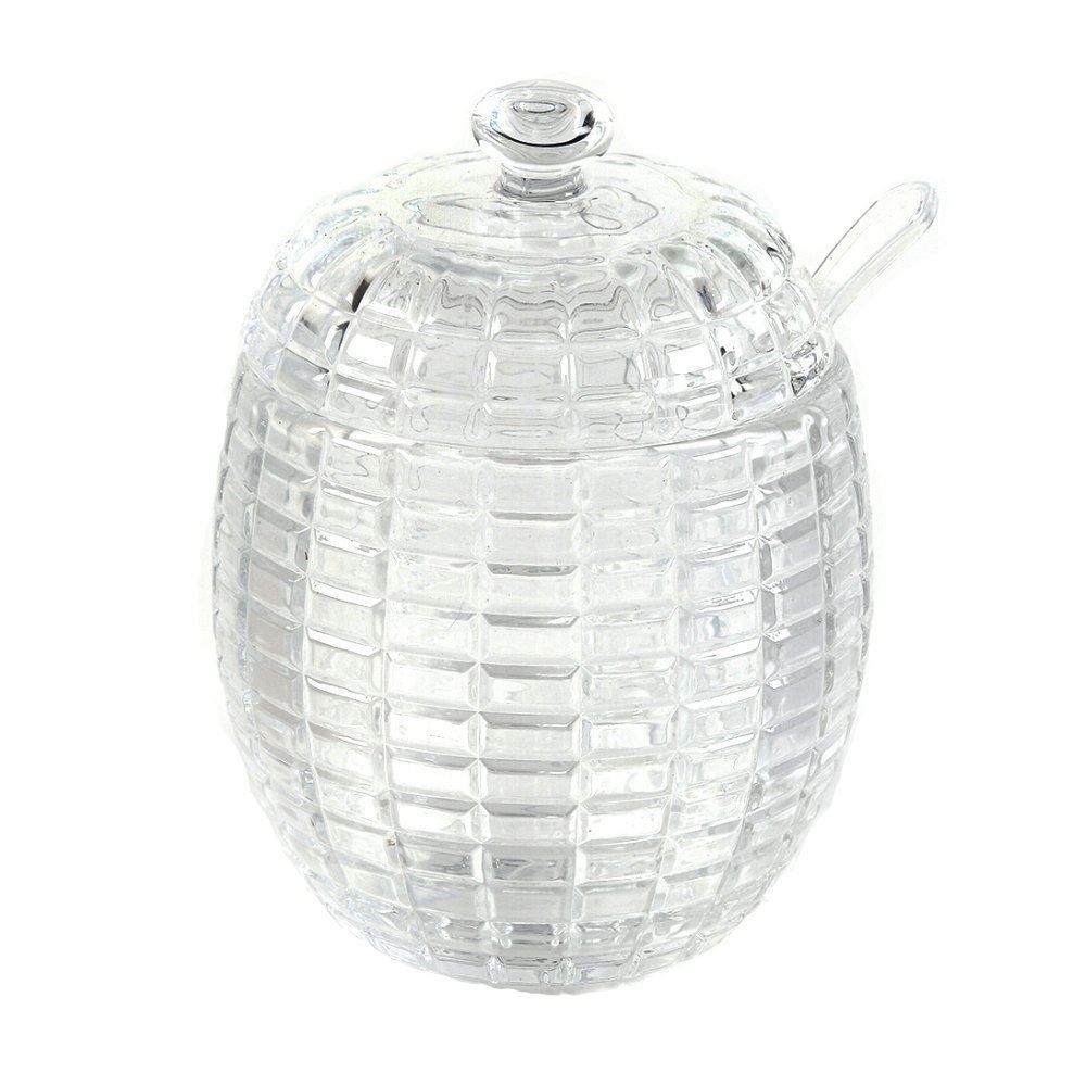 Açucareiro Vidro Com Colher Candy Hauskraft 220Ml - Transparente