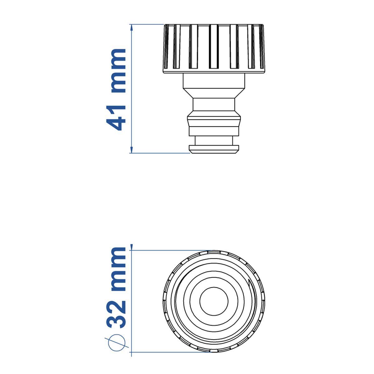Adaptador de Mangueira 1/2P-3/4P Tramontina - DIVERSOS