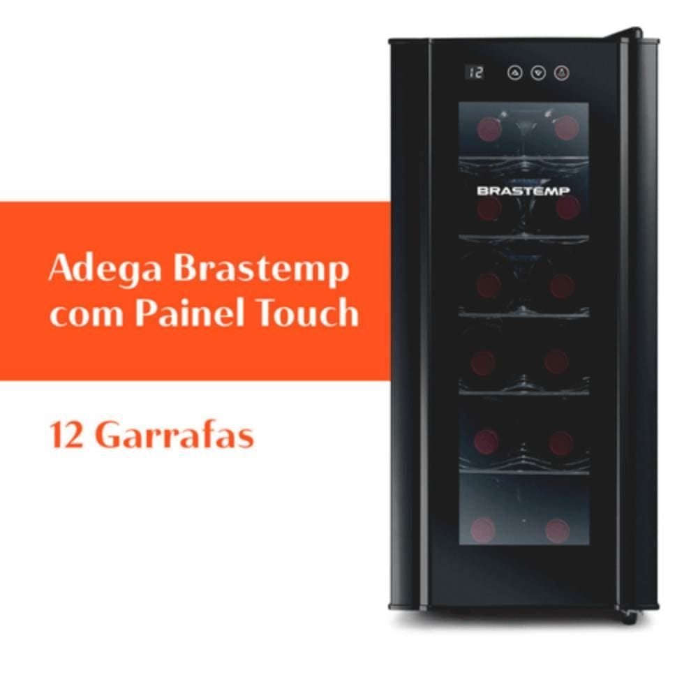 Adega Brastemp 12 Garrafas Iluminação Led Painel Eletrônico BZC12BE