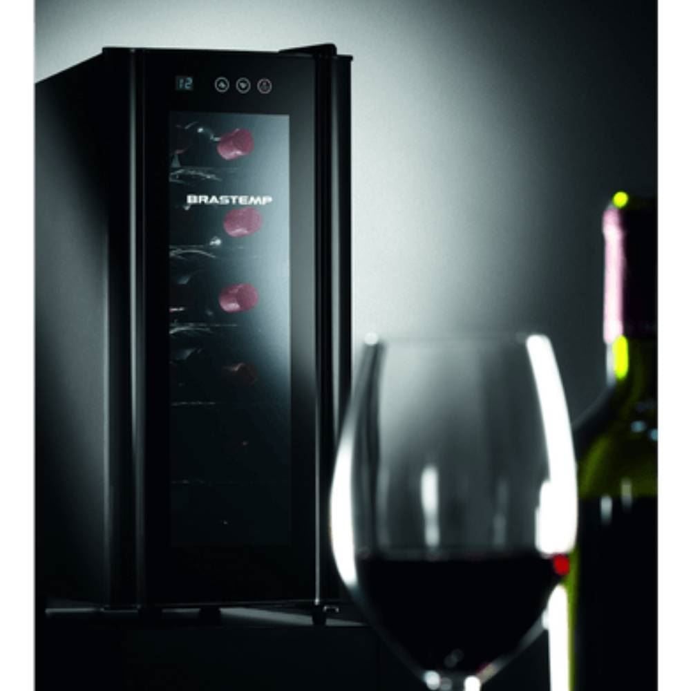 Adega Brastemp 12 Garrafas Iluminação Led Painel Eletrônico BZC12BE