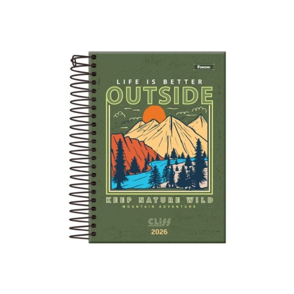 Agenda Espiral 2026 Cliff 176 Folhas Foroni - Sortido