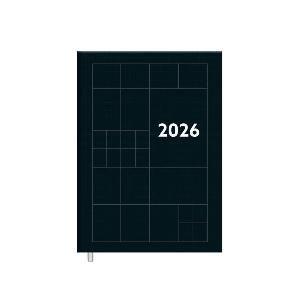 Agenda Costurada 2026 Compacta Preta 176 Folhas Foroni - Sortido