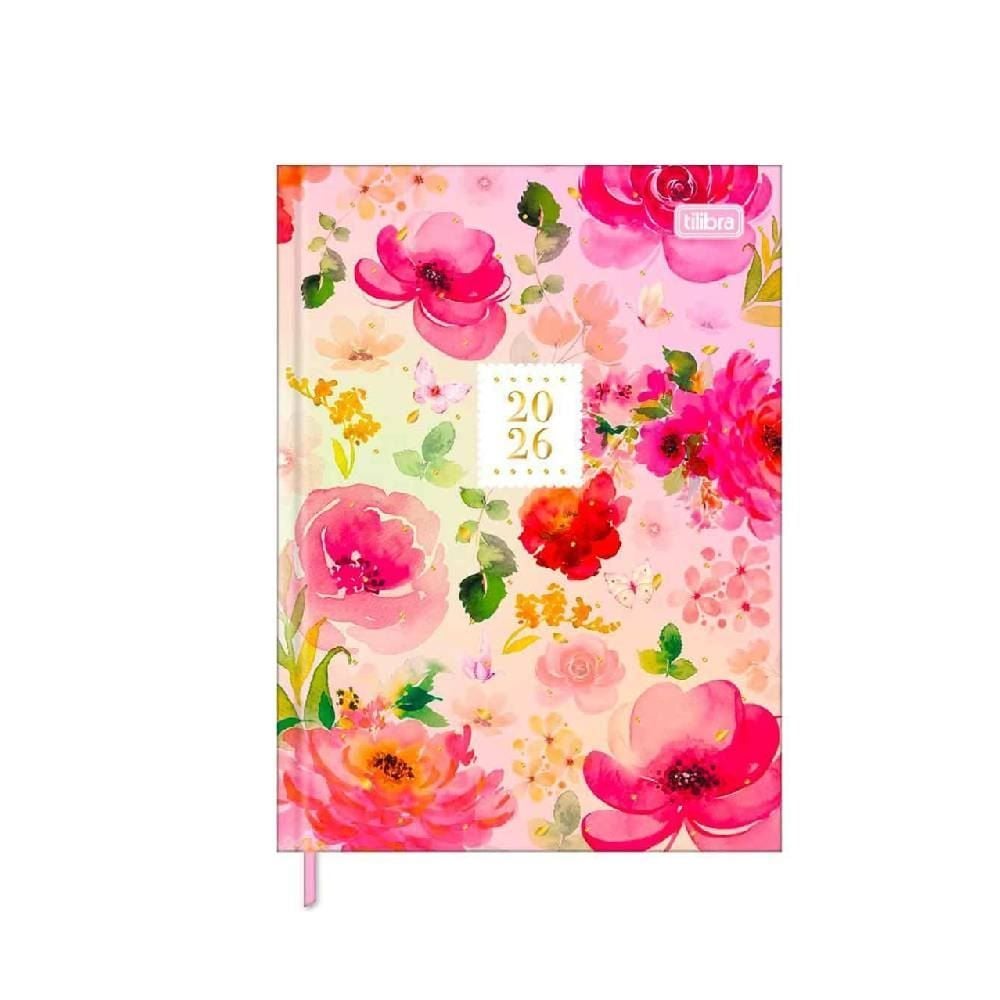 Agenda Costurada Feminine 2026 112 Folhas Tilibra - 151904
