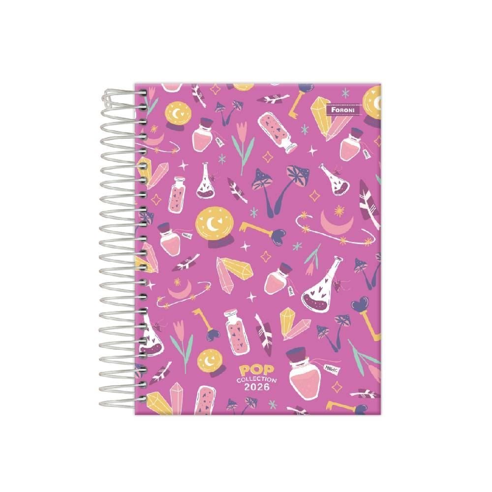 Agenda Espiral 2026 Pop Collection 176 Folhas Foroni - Sortido