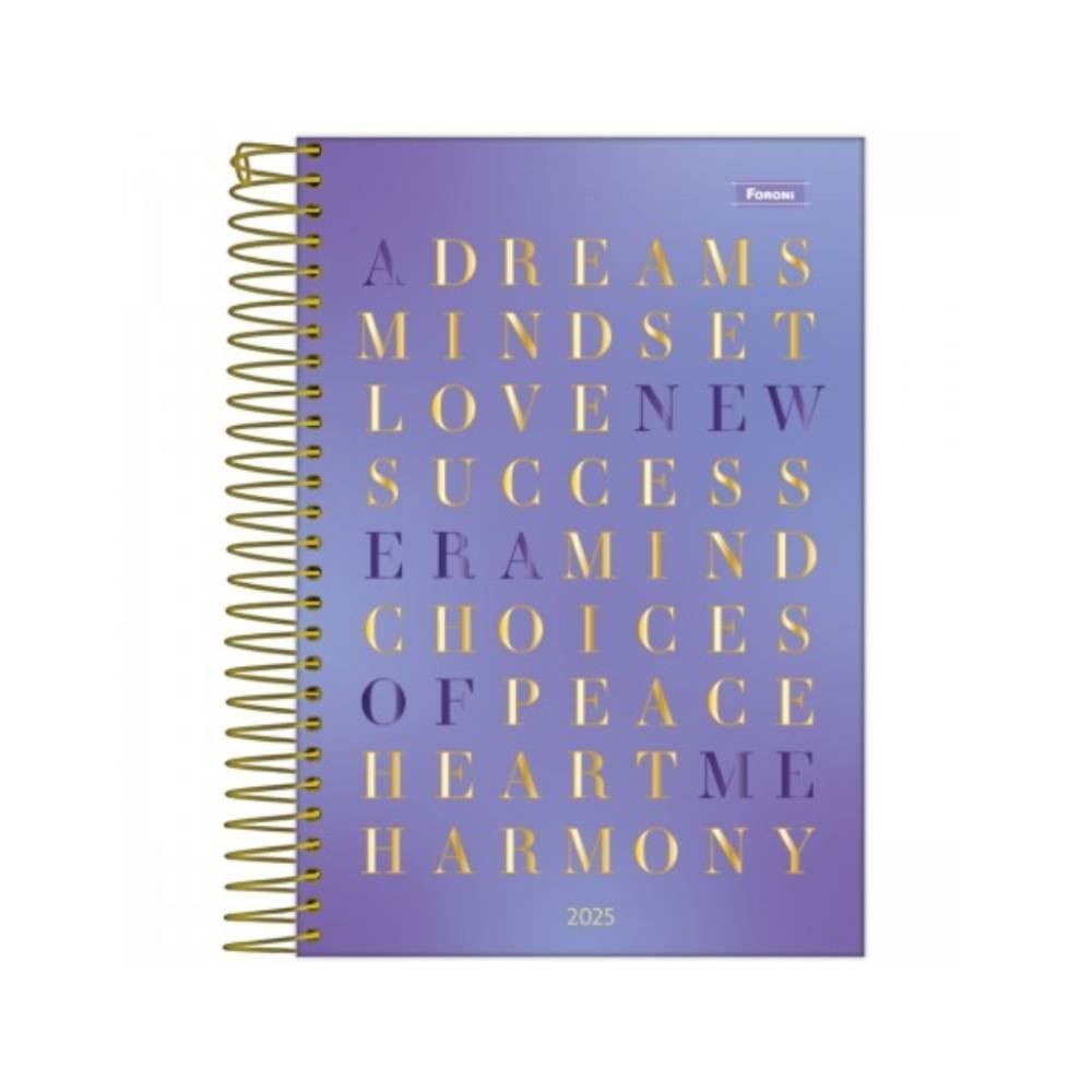 Agenda Espiral Blush 176 Folhas Foroni - Sortido