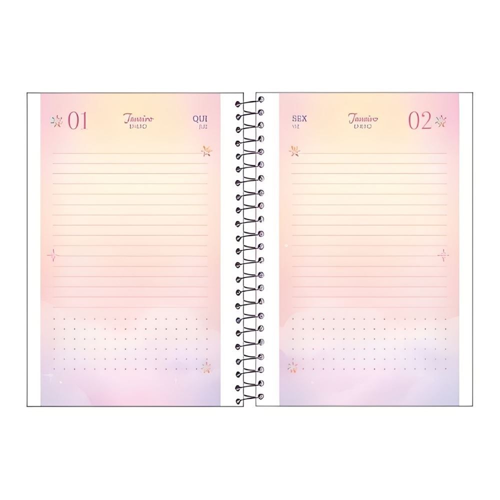 Agenda Espiral 2026 Cosmos 176 Folhas Foroni - Sortido