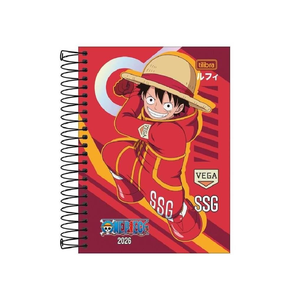 Agenda Espiral 2026 One Piece 160 Folhas Tilibra - Sortido