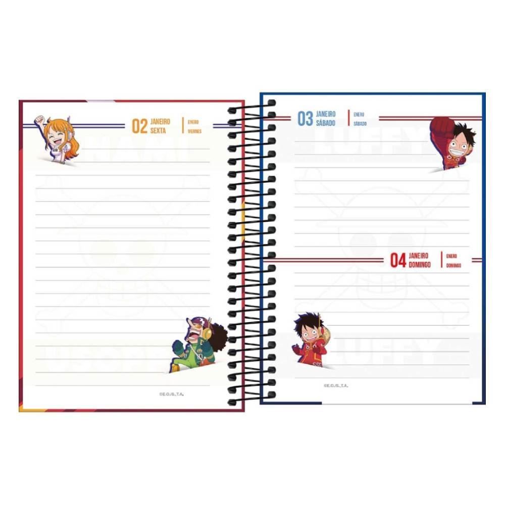 Agenda Espiral 2026 One Piece 160 Folhas Tilibra - Sortido