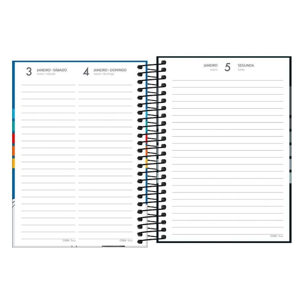 Agenda Espiral 2026 Pepper Masculina 160 Folhas Tilibra - 179035
