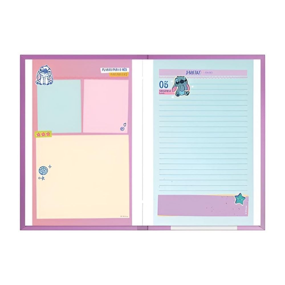 Agenda Costurada 2026 Stitch 176 Folhas Foroni - Sortido