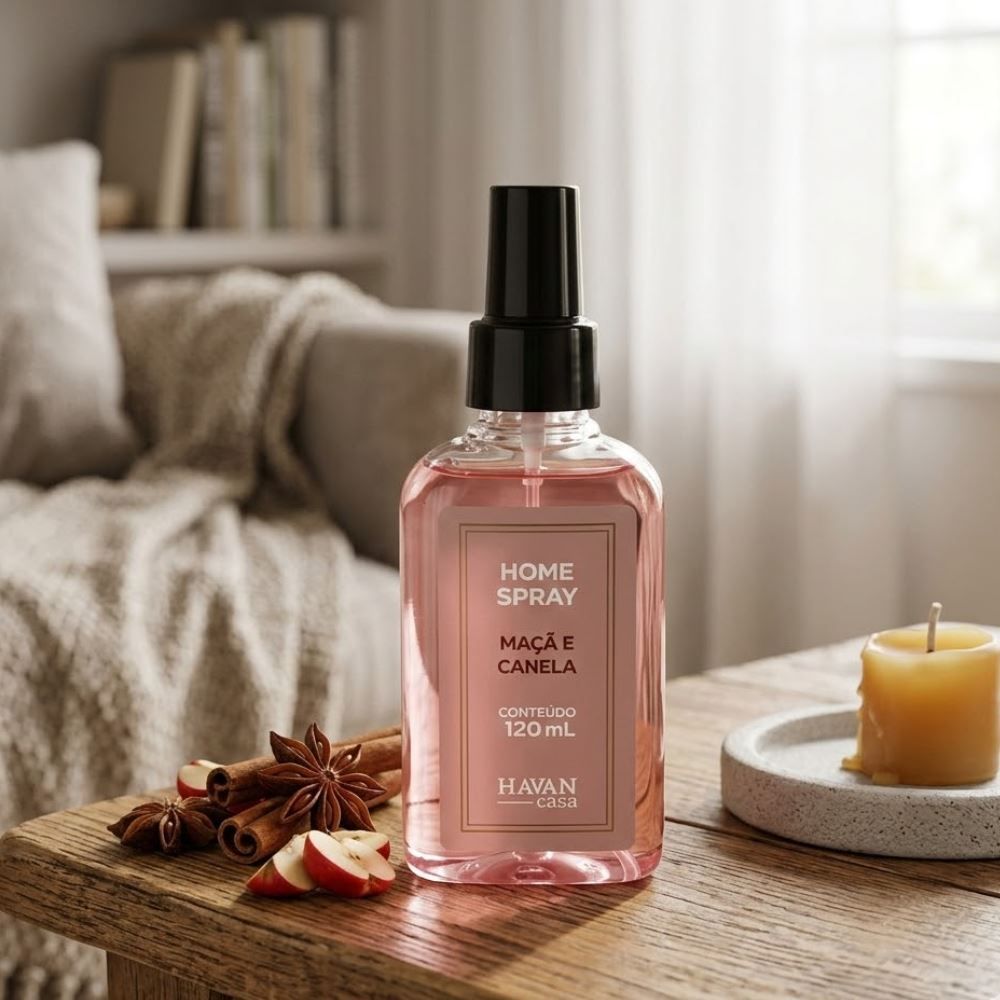 Água Perfumada Home Spray Havan Casa 120Ml - Maça e Canela 