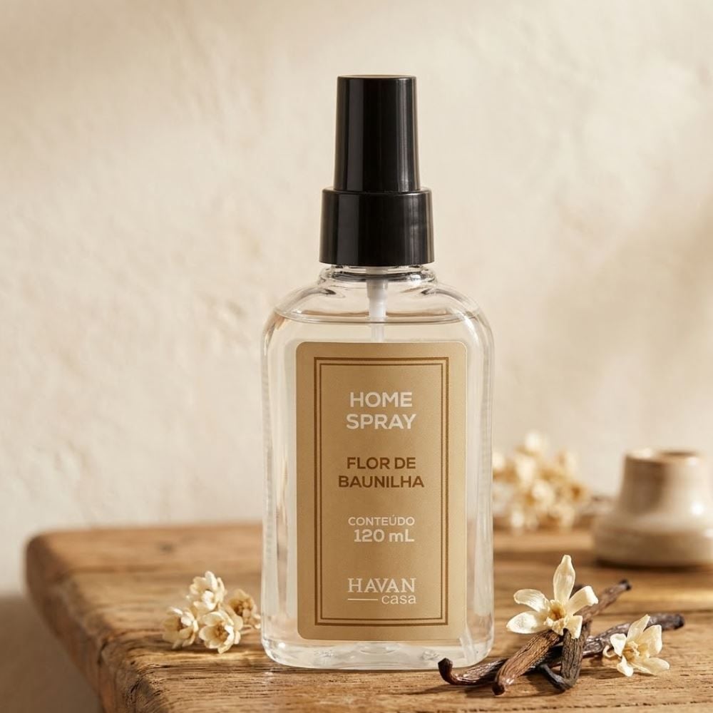 Água Perfumada Home Spray Havan Casa 120Ml - Flor De Baunilha