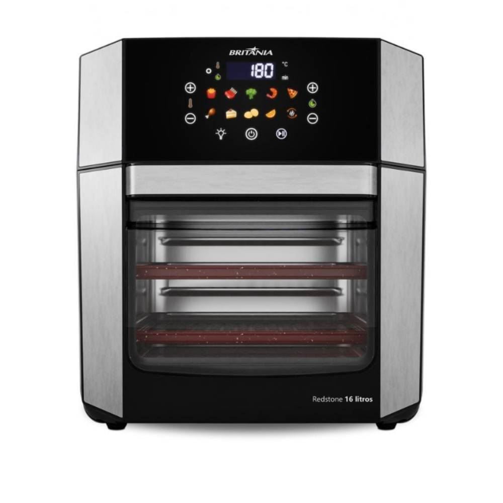 Fritadeira Air Fryer Oven Britânia 16 Litros 4 em 1 Porta Removível BAF16A