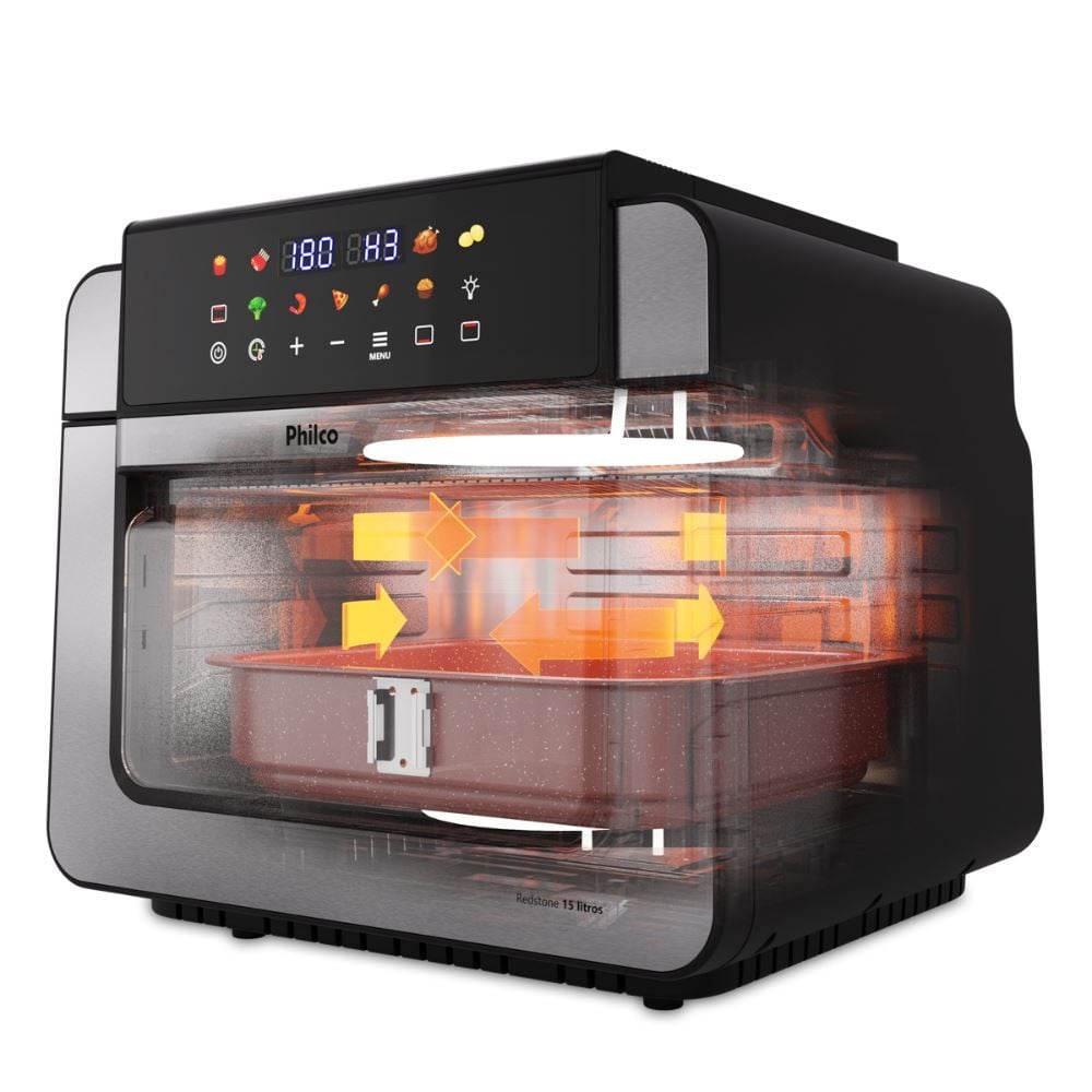 Air Fryer Oven Philco 15L Dupla Resistência 1800W PAF15B
