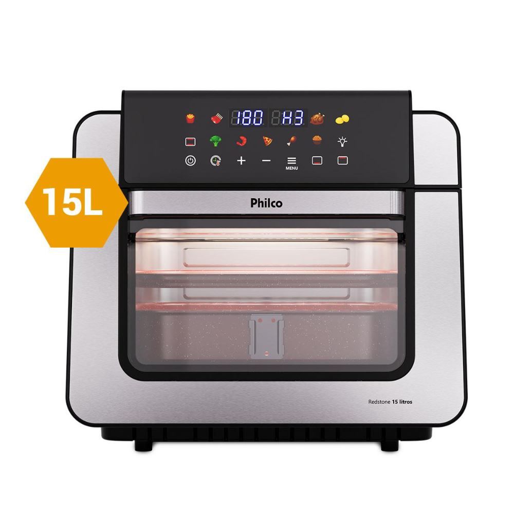 Air Fryer Oven Philco 15L Dupla Resistência 1800W PAF15B