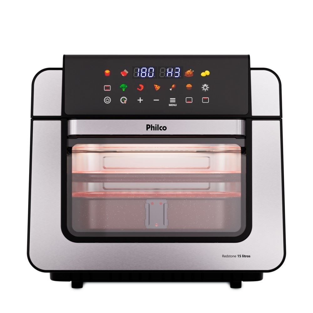 Air Fryer Oven Philco 15 Litros Dupla Resistência 1800W PAF15B