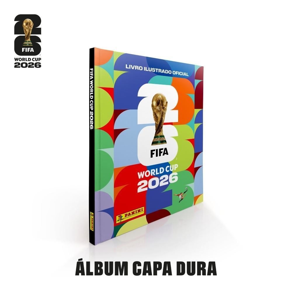Álbum de Figurinhas Capa Dura Copa do Mundo Fifa 2026 - 112 Páginas