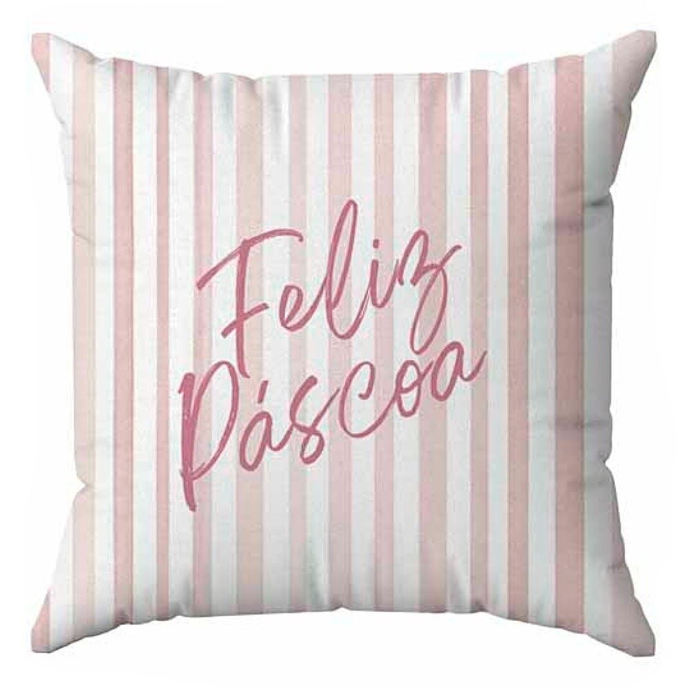 Almofada Decorativa 45X45cm Pascoa Havan Casa - Rosa