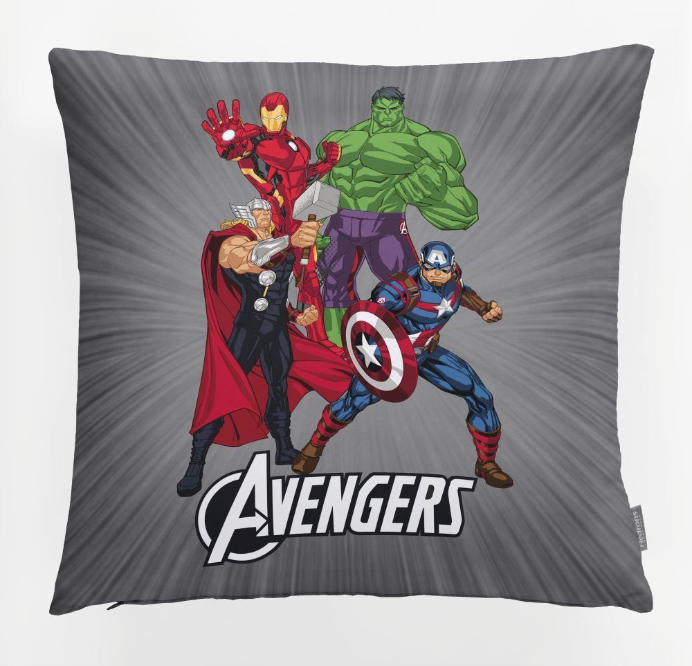 Almofada Decorativa 43X43 Cm Disney Hedrons - AVENGERS ESCUDO
