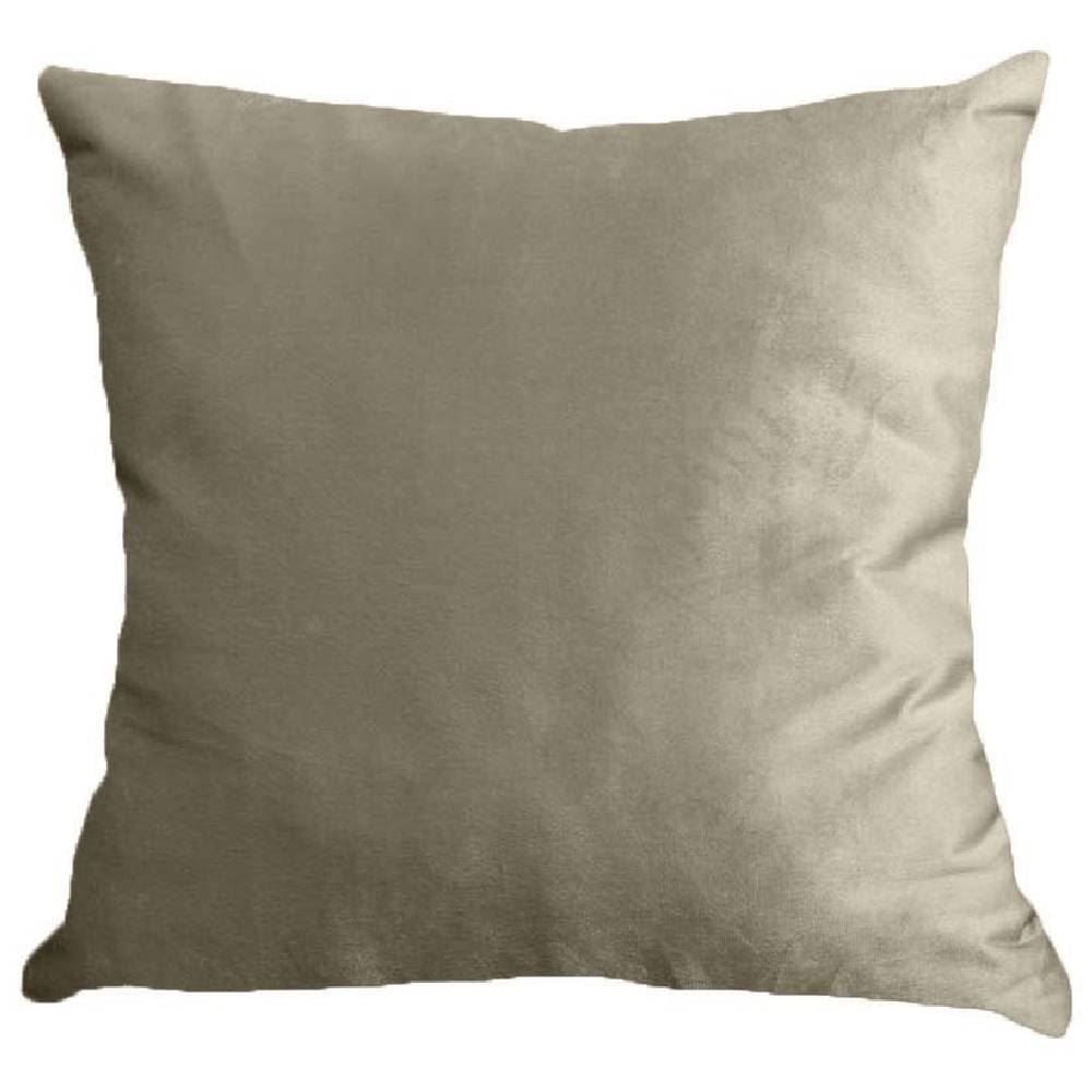 Almofada Decorativa 50X50cm Veludo Italiano Liso Havan Casa - Champagne