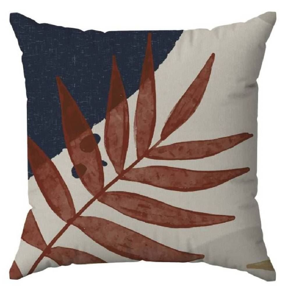 Almofada Decorativa Estampada 45X45 cm Havan Casa - Palmeira Azul Ocre