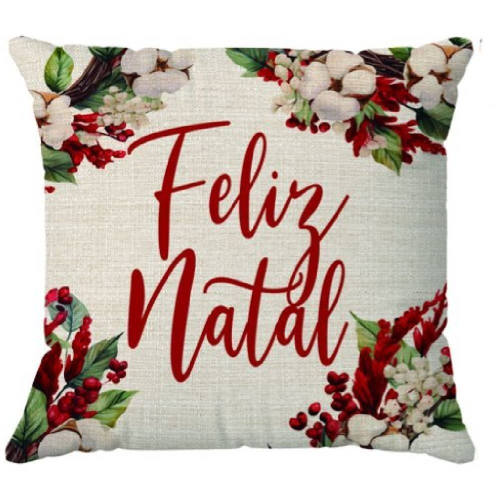 Almofada Decorativa 45X45 Cm Naturalle Natal Havan Casa - Guirlanda