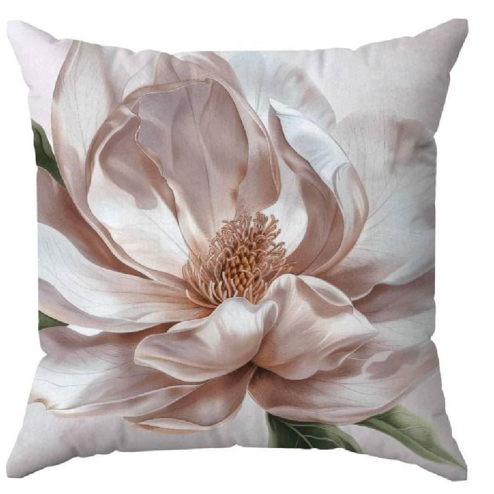 Almofada Veludo 48X48 Cm Estampada Havan Casa - Magnólia 