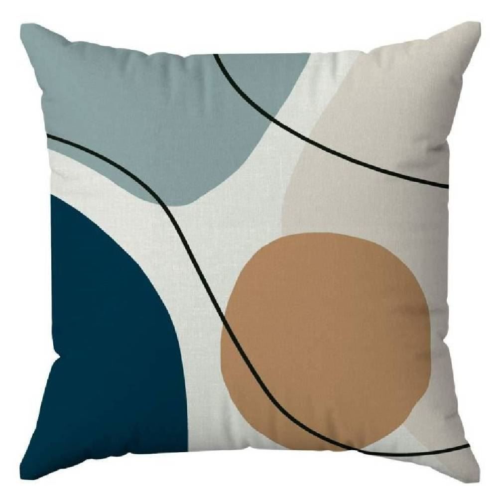 Almofada Veludo 48X48 Cm Estampada Havan Casa - Geo Azul