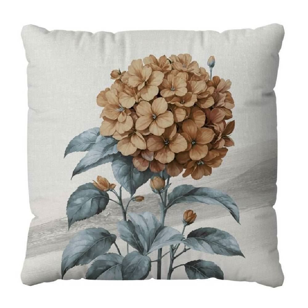 Almofada Veludo 48X48 Cm Estampada Havan Casa - Hortência Azul