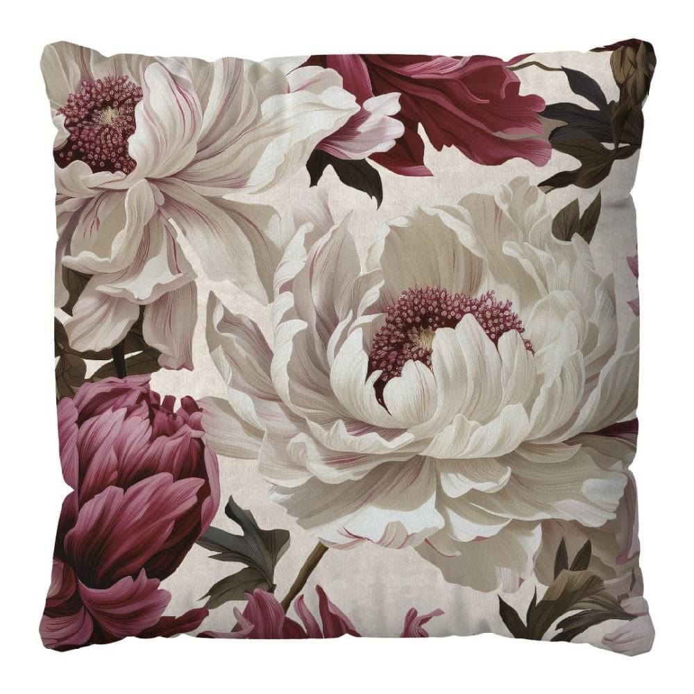 Almofada Veludo 48X48 Cm Estampada Havan Casa - Begônia Fúcsia