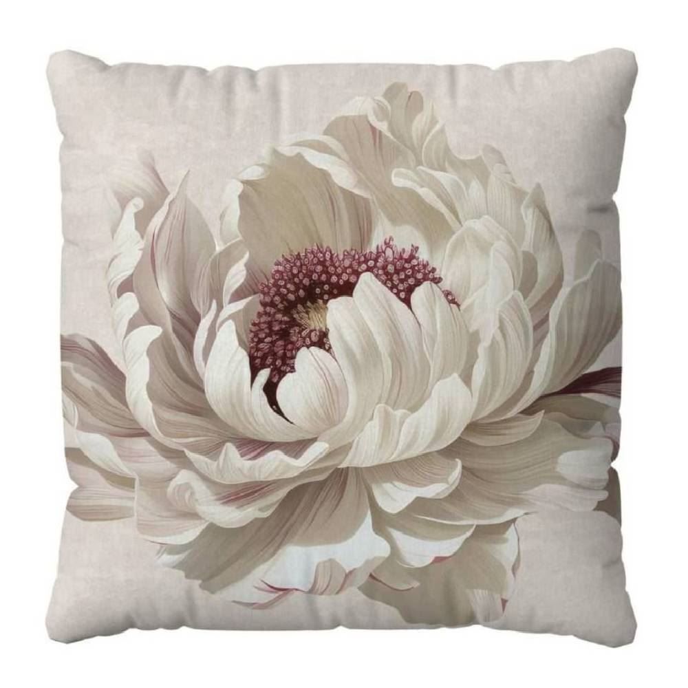 Almofada Veludo 48X48 cm Estampada Havan Casa - Begônia Off