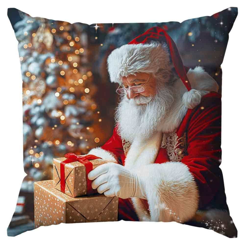 Almofada Veludo Natal 48X48 - NOEL AZUL