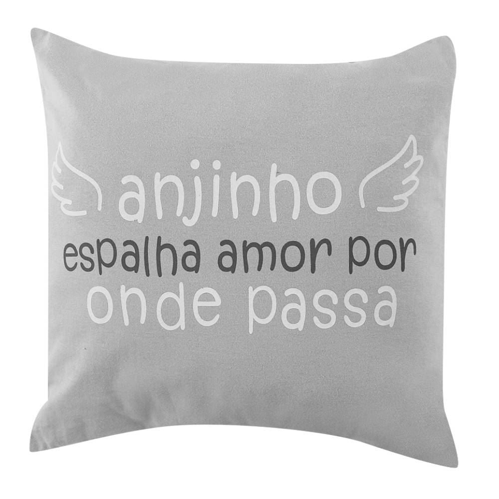 Almofadas Funny 35X35cm Havan Baby - Cinza Anjinho