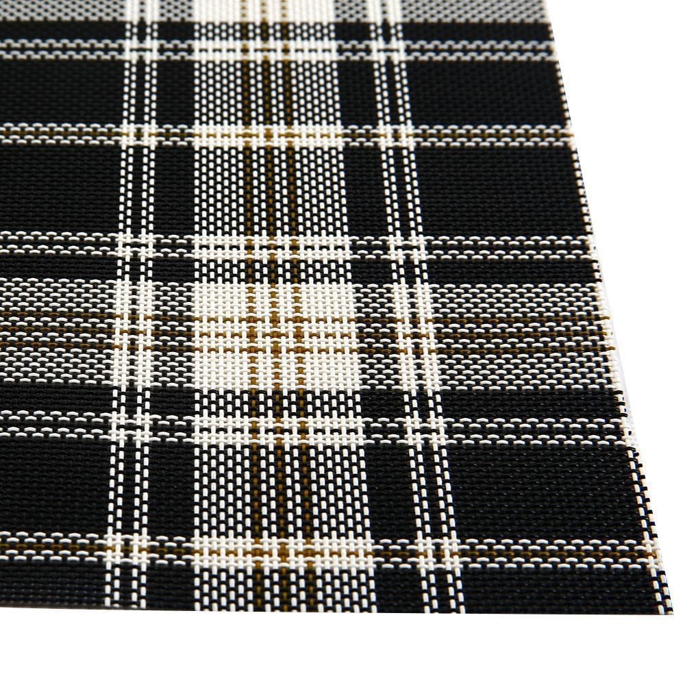 Americano Avulso 2 Cabos Tramado Havan Casa 1 Pç - Xadrez Preto