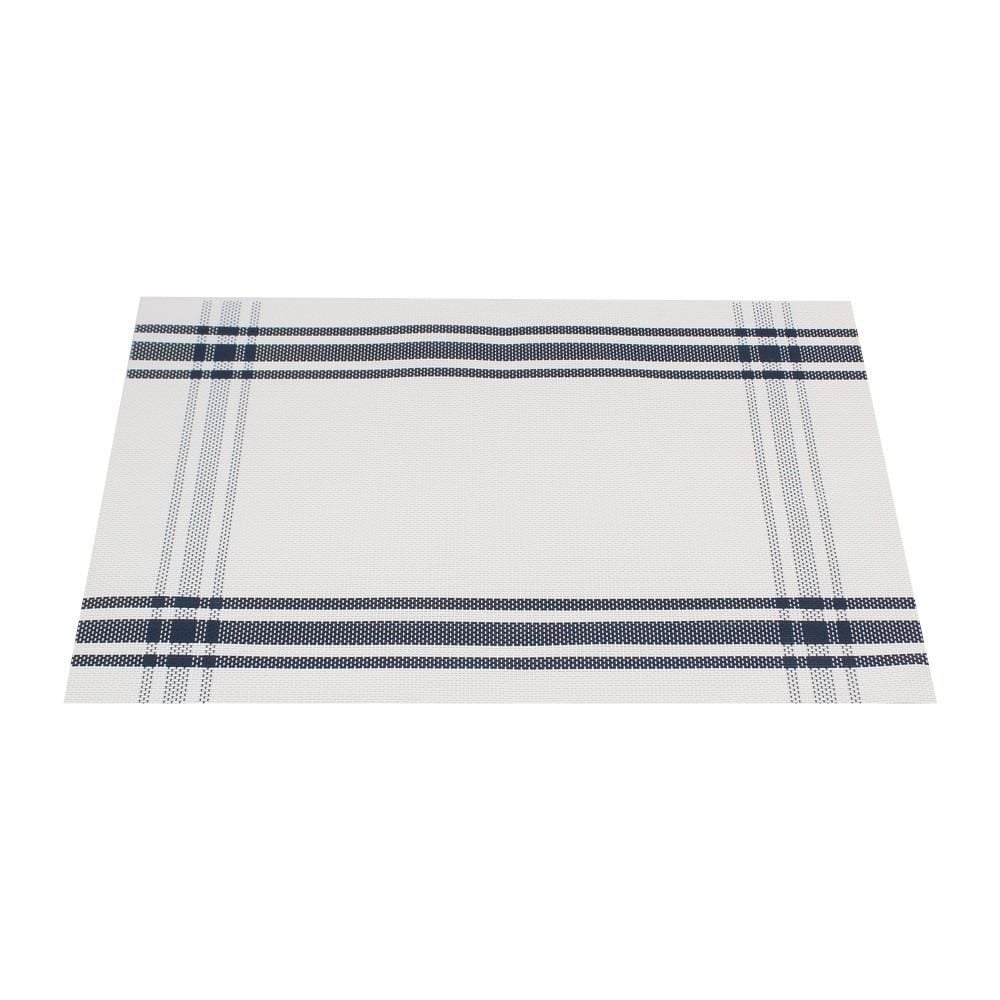 Americano Avulso Tramado Havan Casa 1 Pç - Azul Moldura