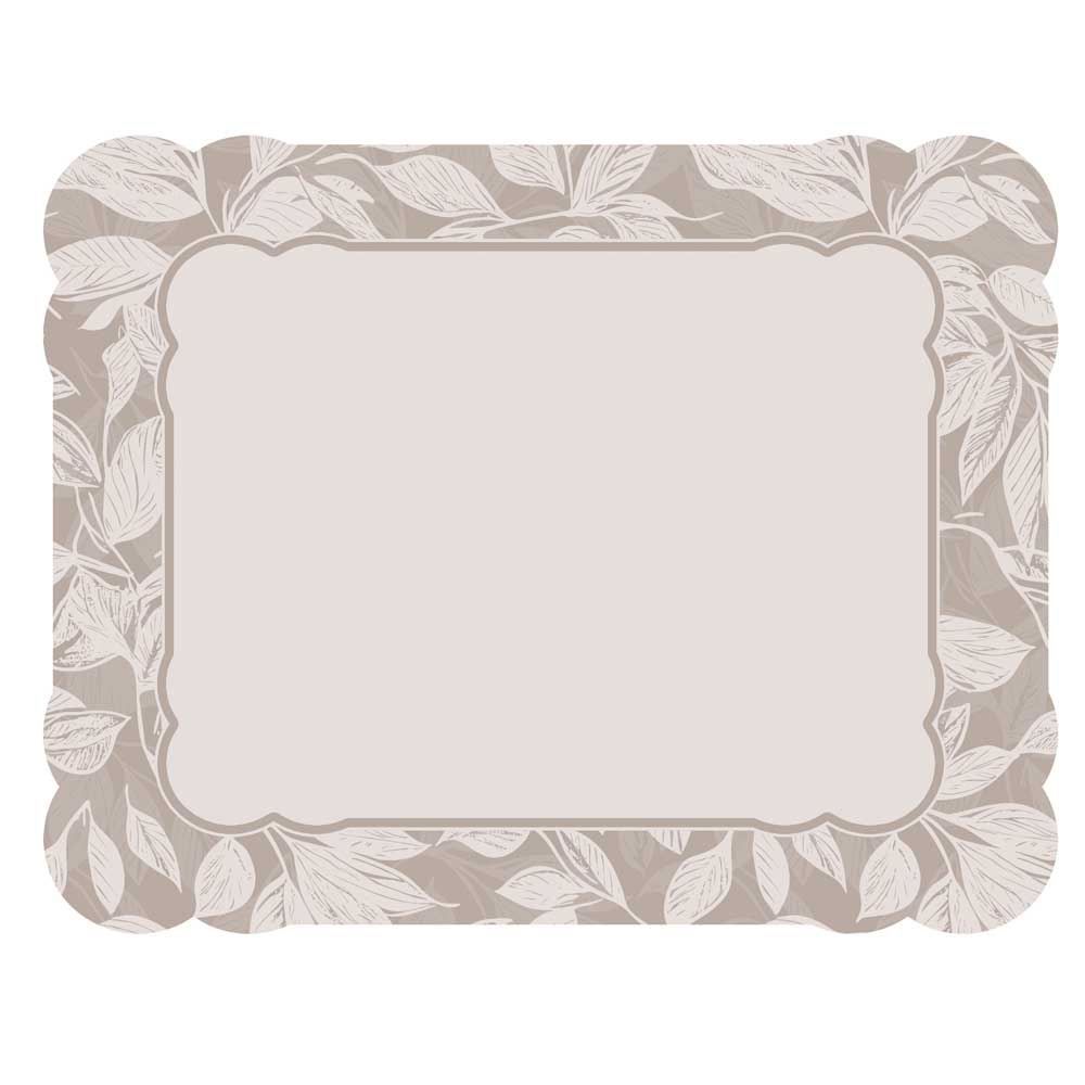 Americano Avulso Viena 35X45 Cm Havan Casa - FOLHAS CINZA