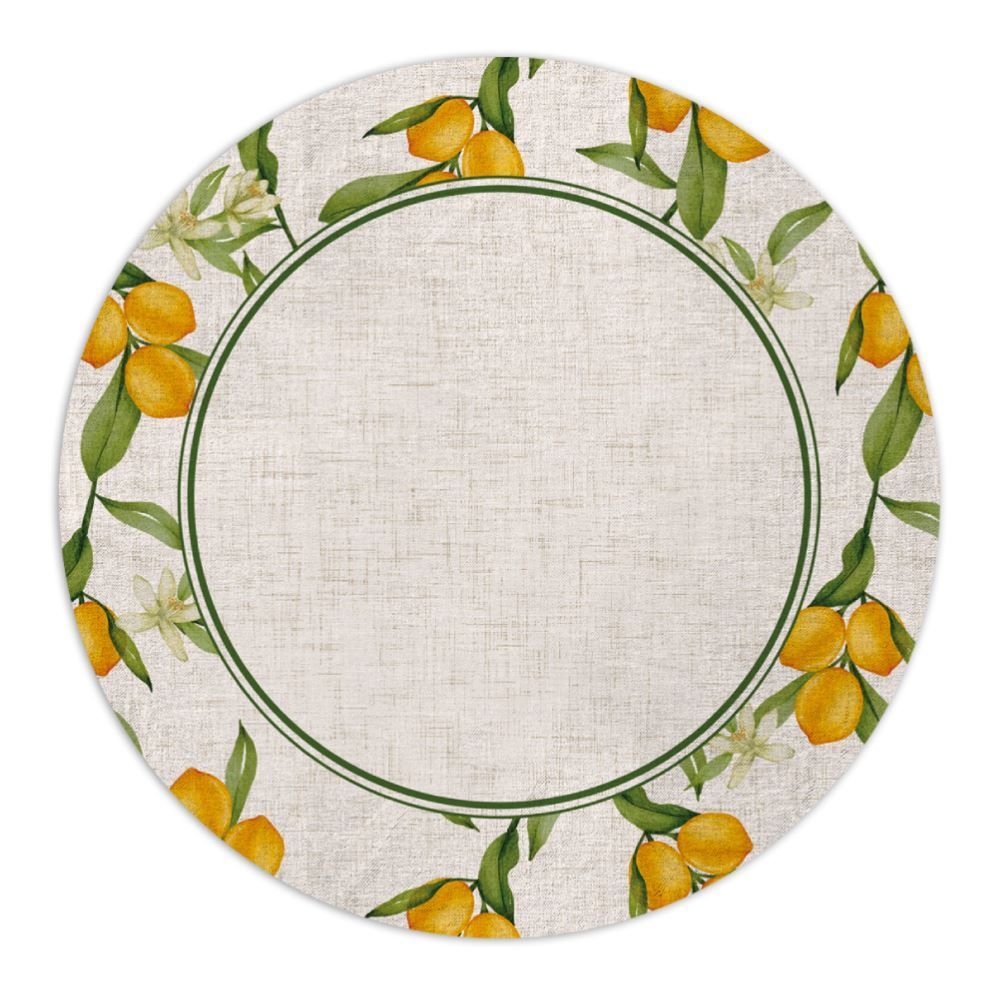 Fundo De Prato Viena 40 Cm Havan Casa - Limão Siciliano