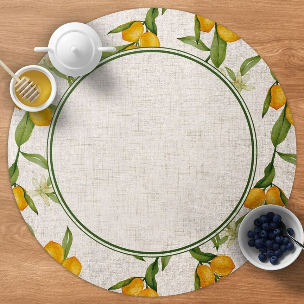 Fundo De Prato Viena 40 Cm Havan Casa - Limão Siciliano