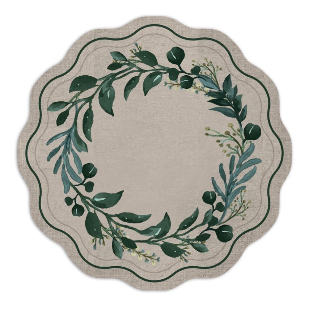 Fundo De Prato Viena 40 Cm Havan Casa - Ervas Verdes