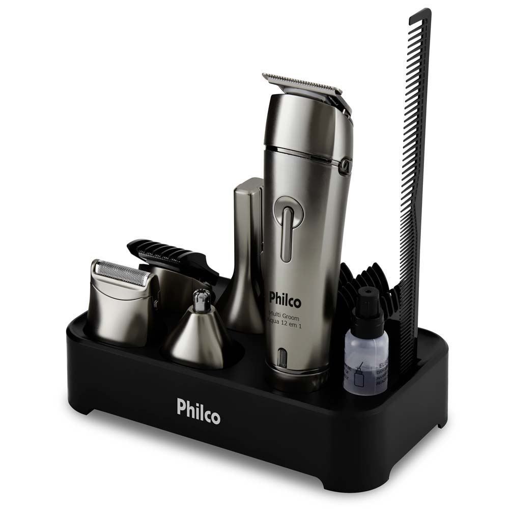 Aparador de Pelos Multigroom Aqua 12 em 1 PAP03 Philco - Bivolt