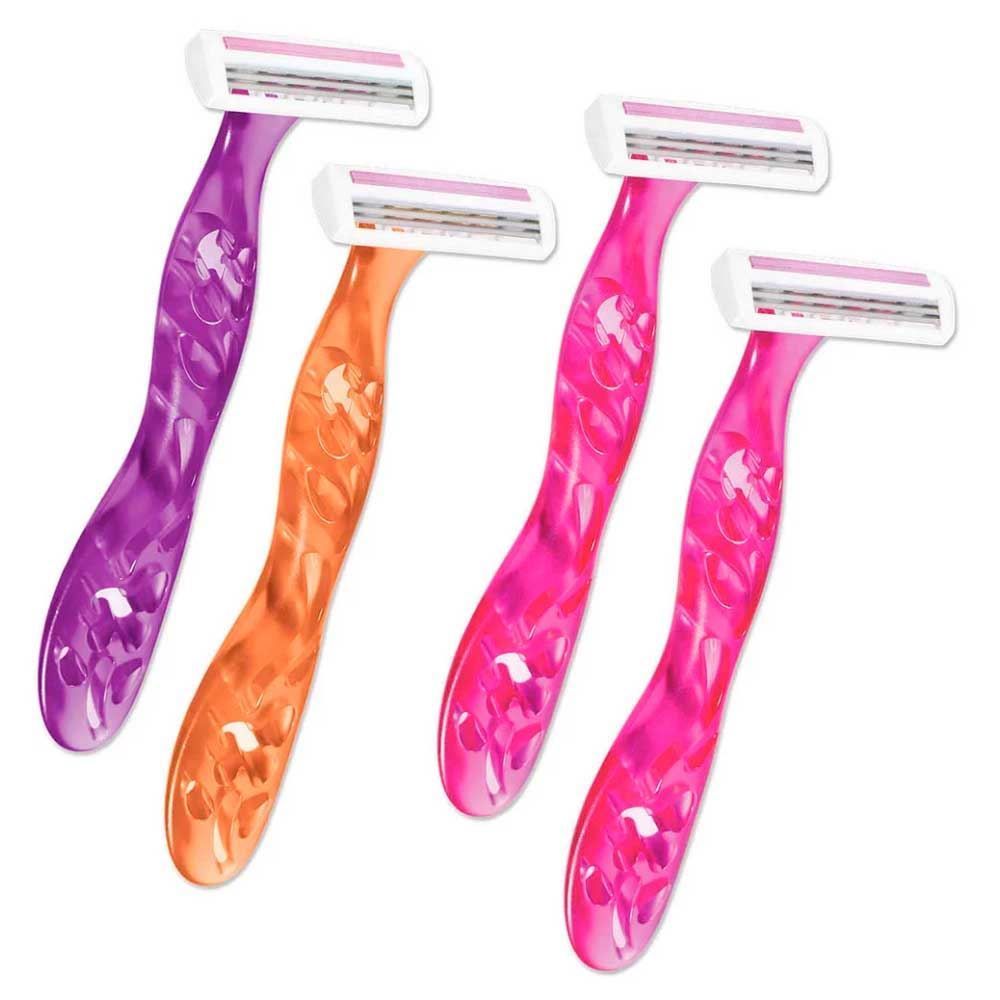 Aparelho De Depilar Soleil Rosa/Roxo/Laranja 4 Unidades Bic - 930183