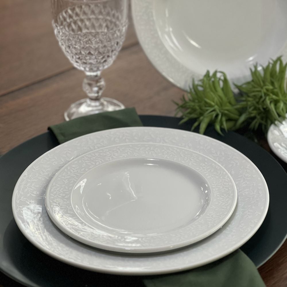 Aparelho De Jantar Eliza Schmidt 30 Peças - Porcelana