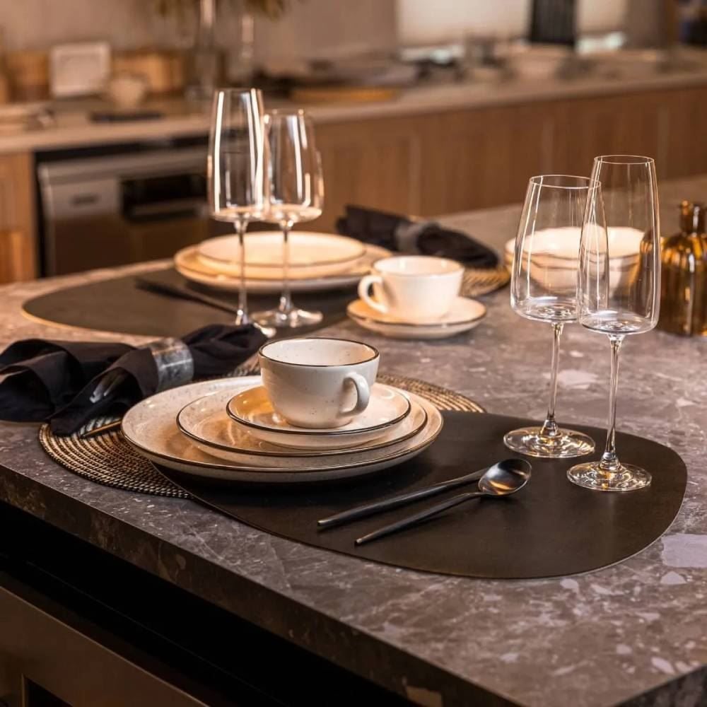 Aparelho De Jantar Porcelana Flat Duna 20 Peças - Oxford