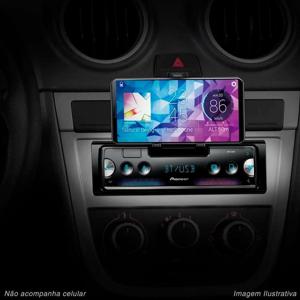 Rádio Automotivo Receiver Sph-C10bt Pioneer - 1 DIN