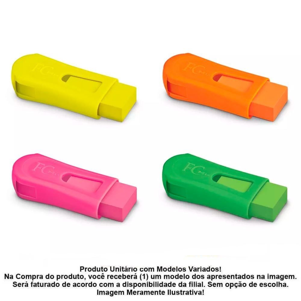 Apontador com Borracha e Depósito Mix Neon Fabel-Castell - SM/124BORSZF